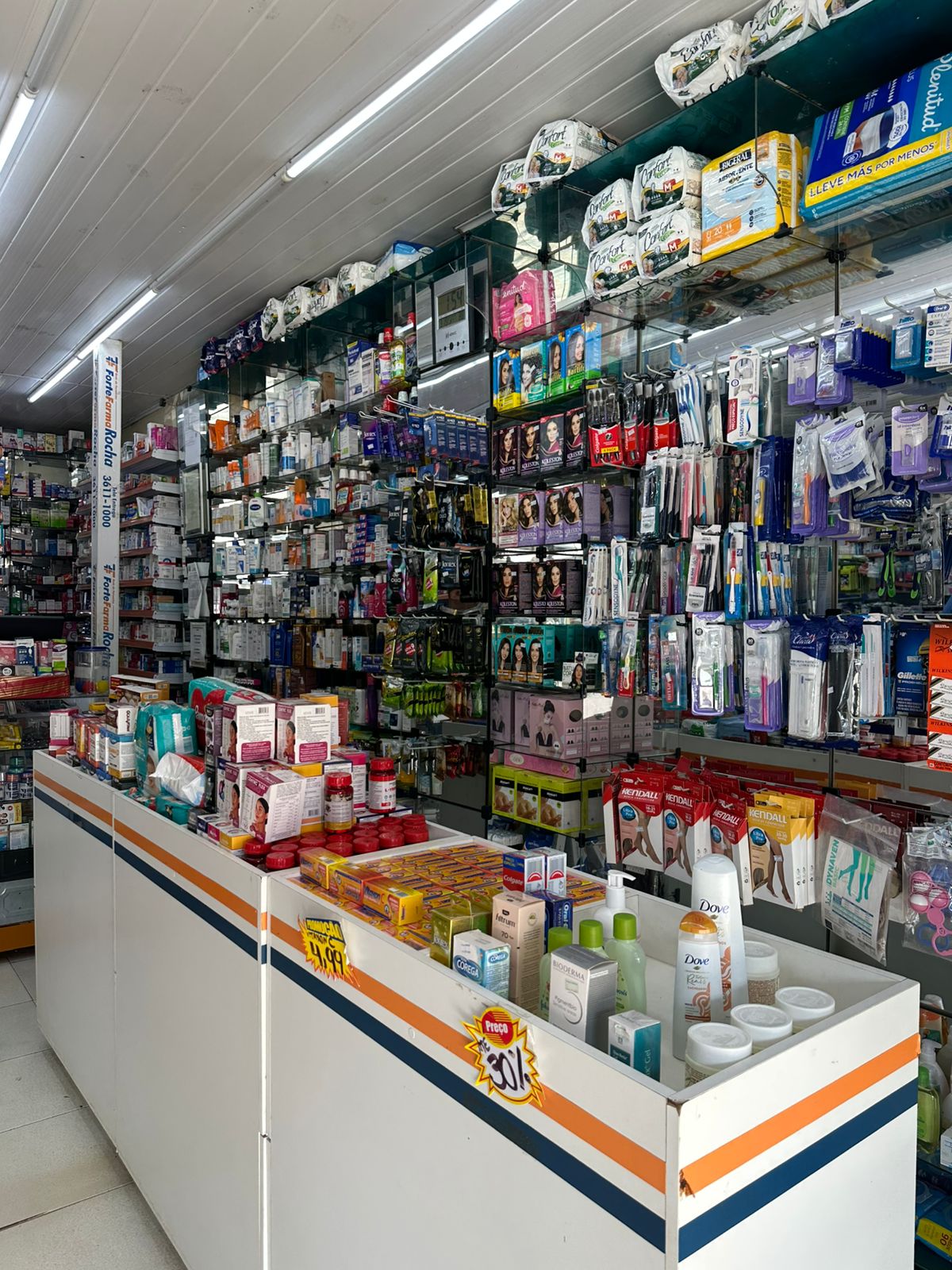 Interior da farmácia